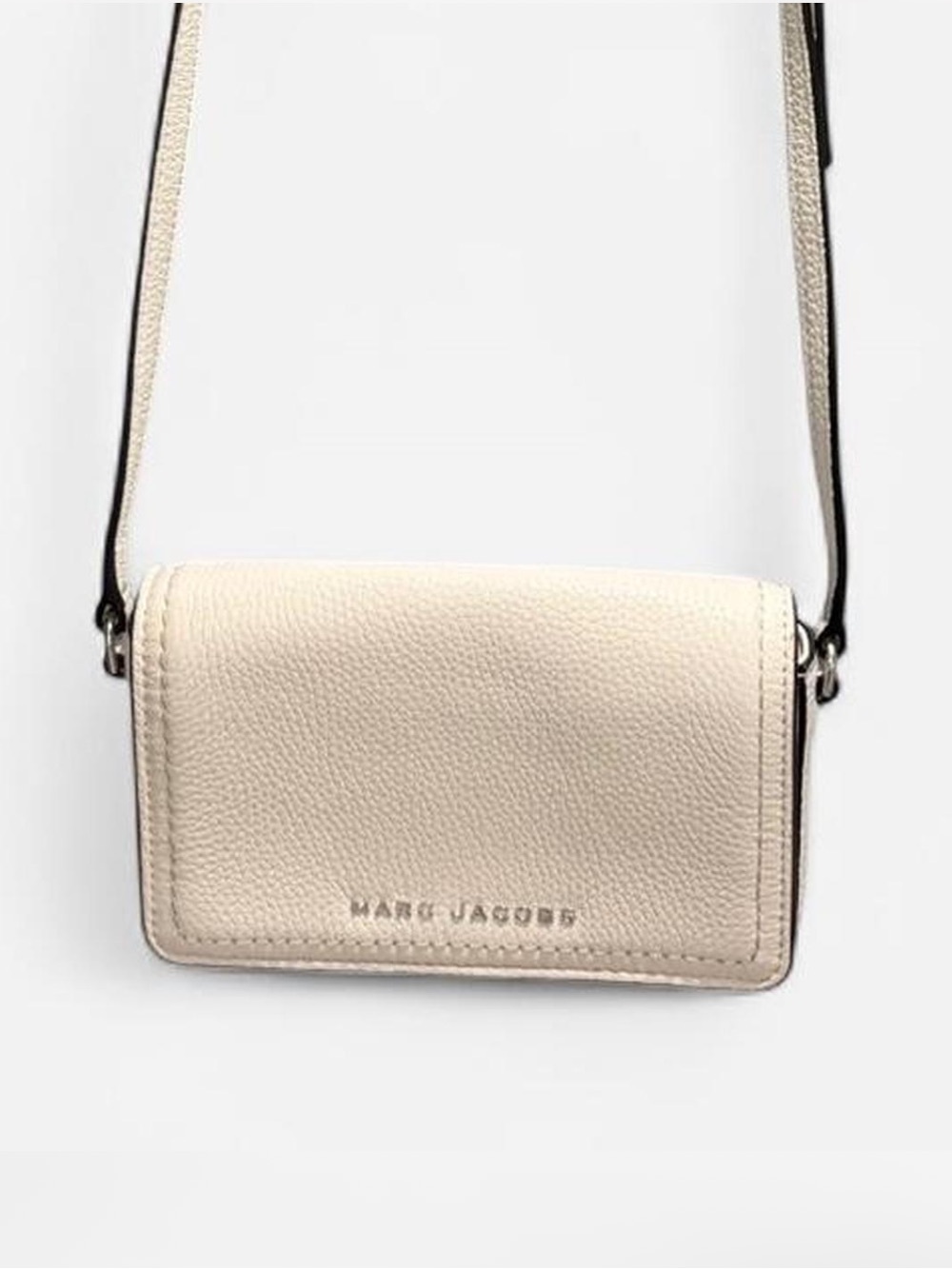Marc Jacobs Cream Pebbled Leather Crossbody